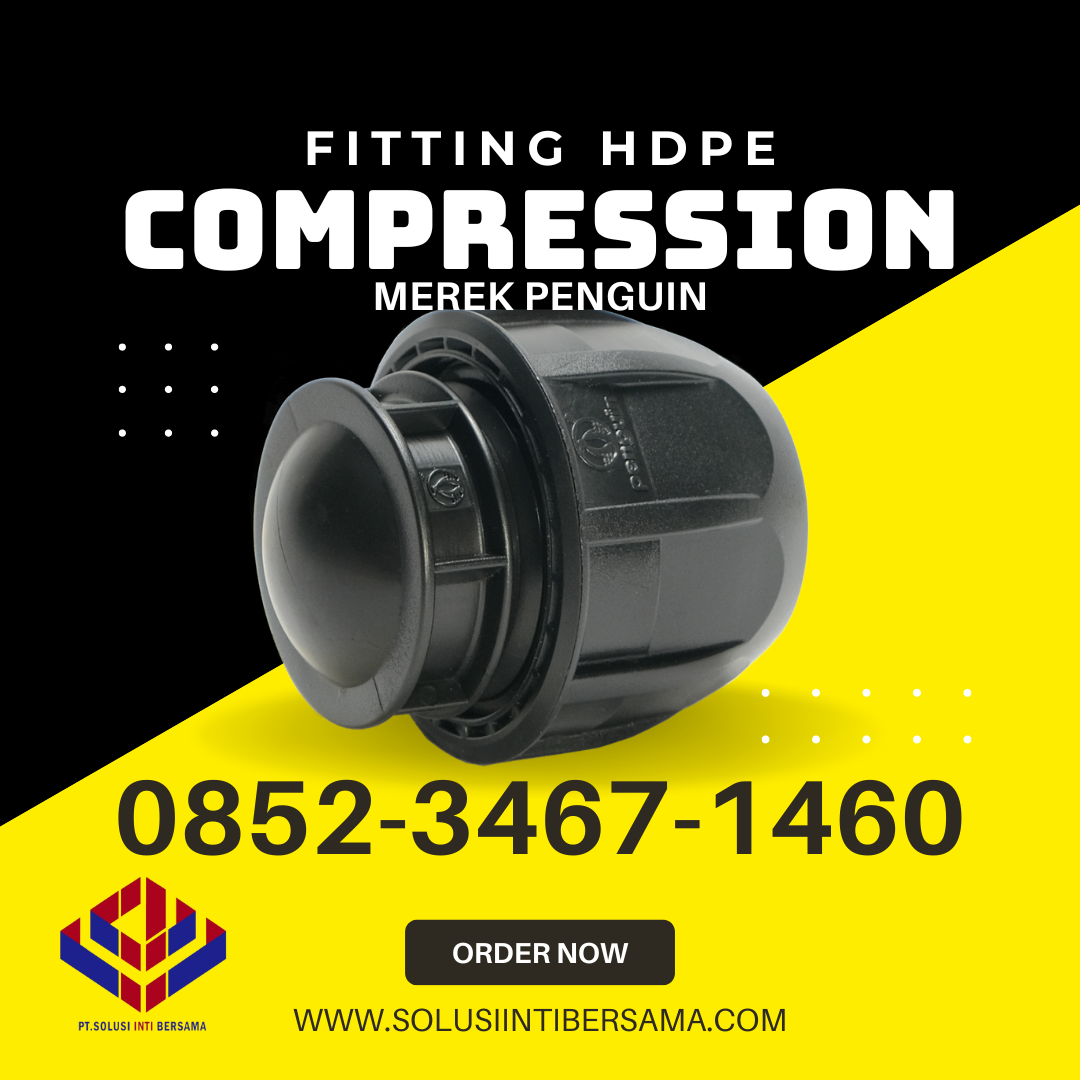 Distributor Jual sambungan pipa fitting compression joint hdpe merek penguin