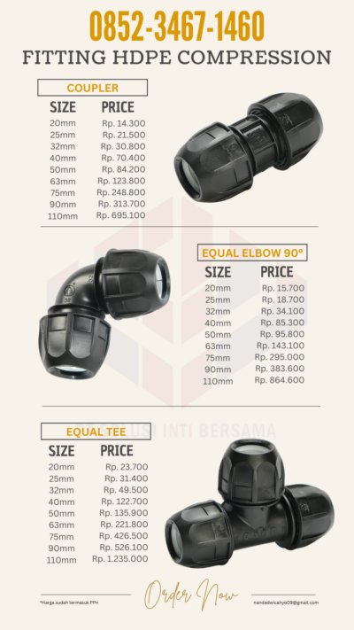 Harga Sambungan Hdpe Demak Jepara Karanganyar Jawa Tengah